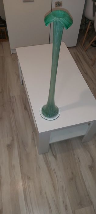 Zielony wazon podłogowy. Wysokość 82cm