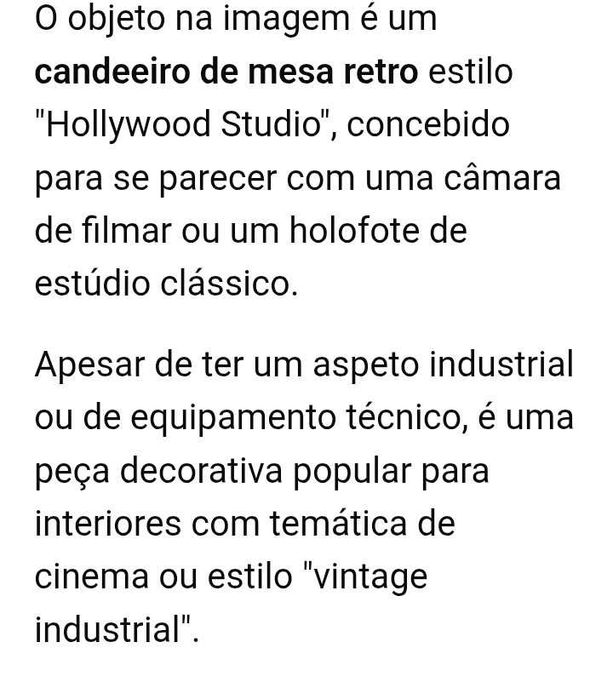 Candeeiro retrô Holyrood Studio