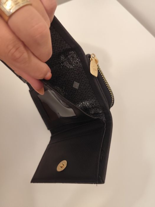 Portfel damski mały czarny MCM new womens portfel