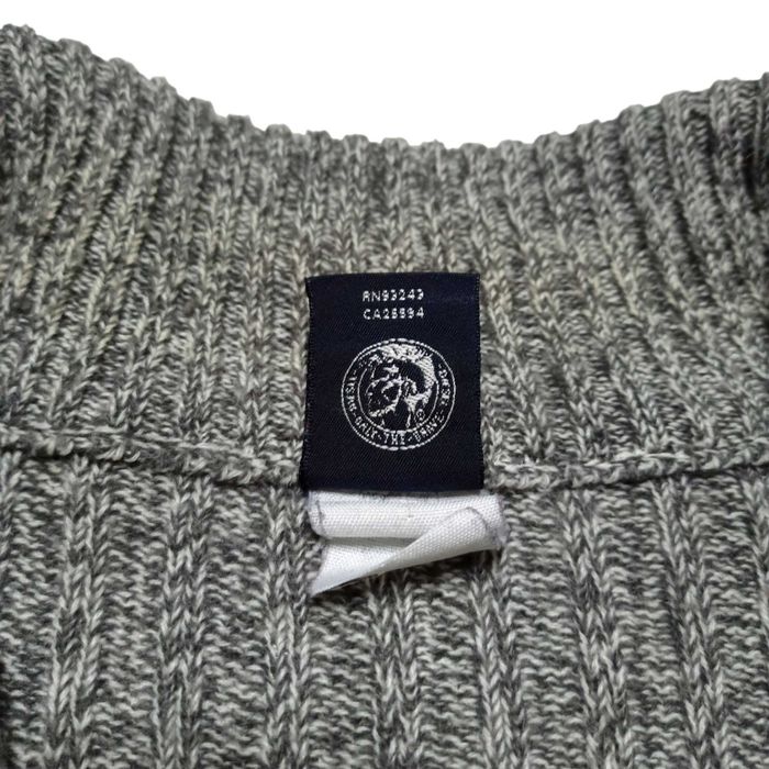 Зіп кофта Diesel big logo авангард Y2K avant garde opium techno knit