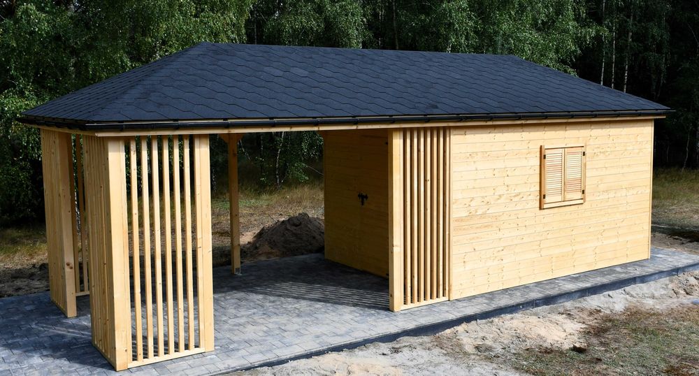 Domek ogrodowy 3m x 8m, domek letniskowy, domek narzędziowy, drewniany