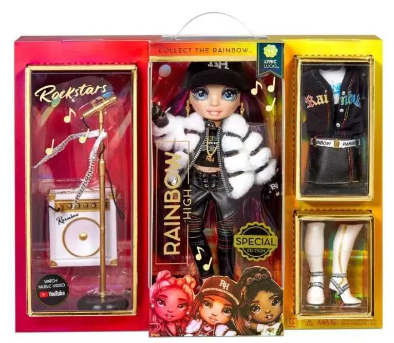 Лялька Rainbow High Rockstar Fashion Doll Lyric Lucas Лірик Лукас