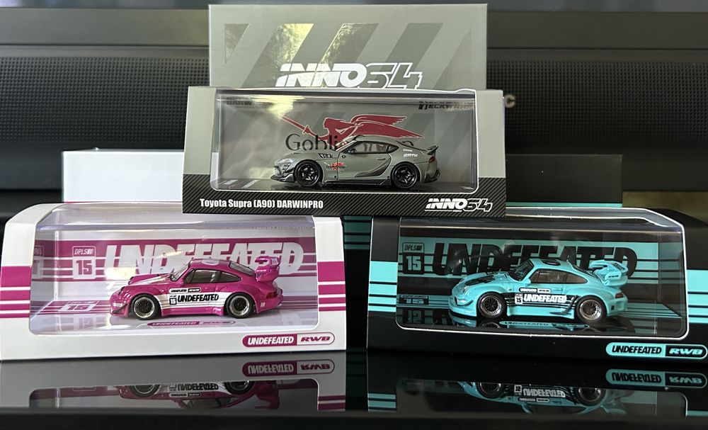 Колекційні моделі. Inno64 / RWB Porsche / Toyota Supra 90 Darwin Pro