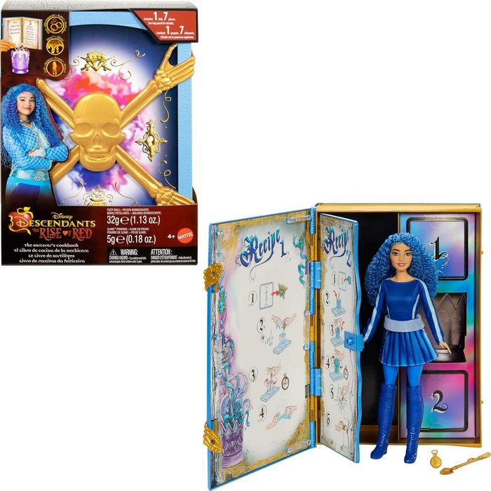 Hабір Mattel Disney Descendants: the Rise of Red Princess Chloe Charming Принцеса Хлоя Чармінг Кулінарна книга Чарівника HWH94
