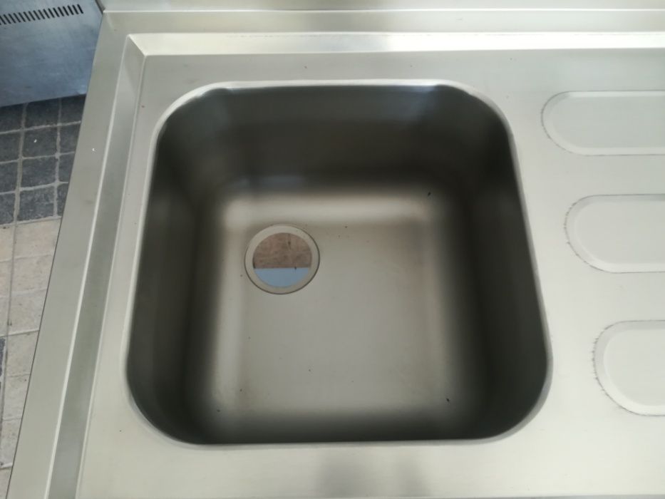 ACM136 - Bancada inox com Cuba - NOVA