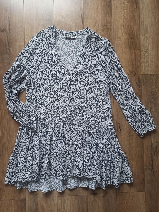 Wzorzysta, luźna sukienka Zara