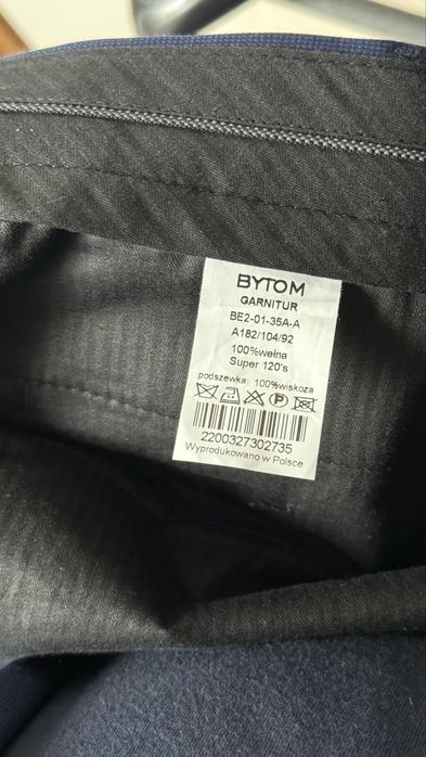 Garnitur męski Bytom niebieski