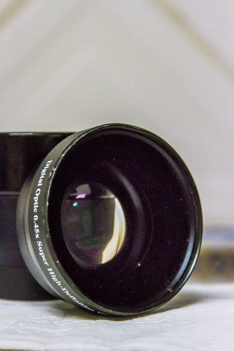 Lente Canon Grande Angular 0.45x HD + Macro – Bom Estado