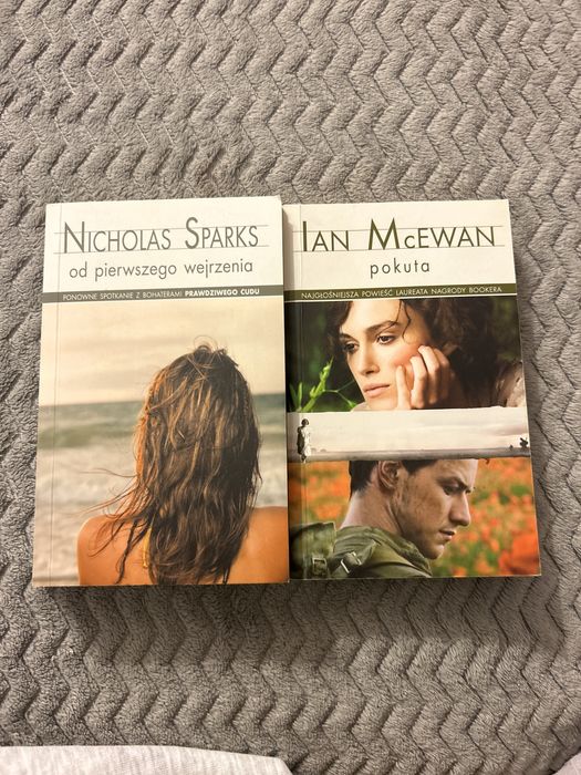 ksiazki "od pierwszego wejrzenia"nicholas sparks i "pokuta" ian mcewan