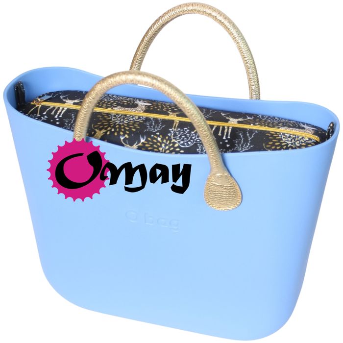organizer do OBAG MINI Złote Jelonki Złoto Beż 2 kieszenie VIP OMAY