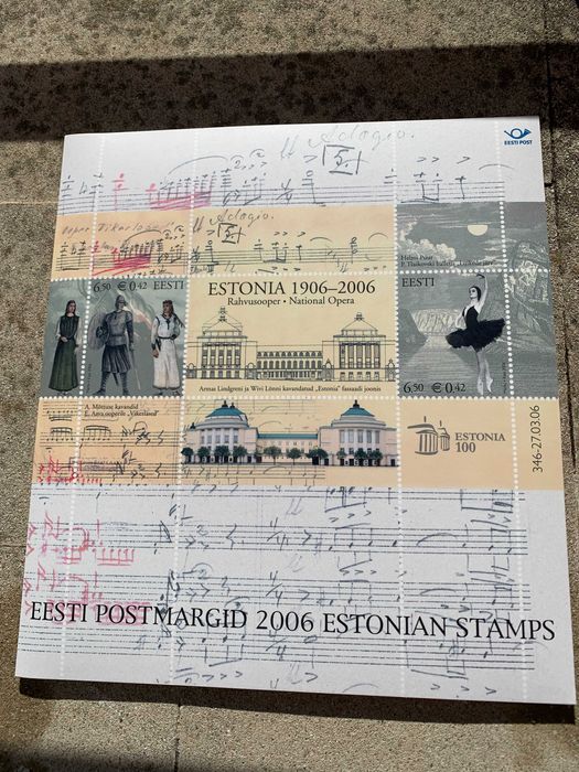 Edição de 30 selos da Esti Post Margid 2006 (Estónia)