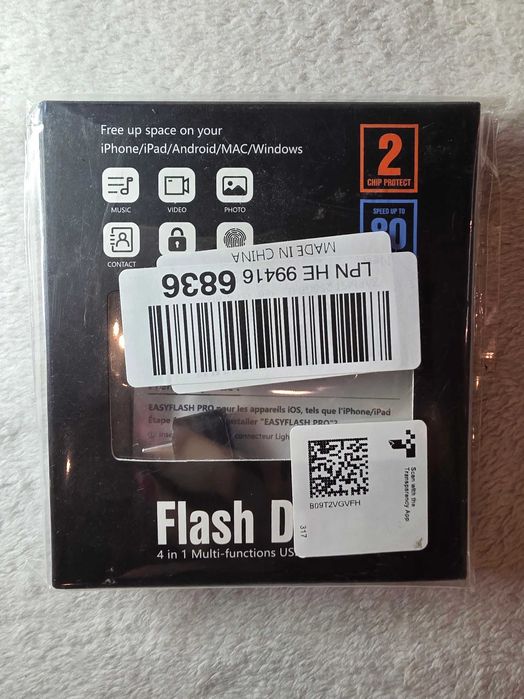 Pendrive 256 GB Lightning, Micro-USB, USB 3.0, USB 3.1 typ C szary