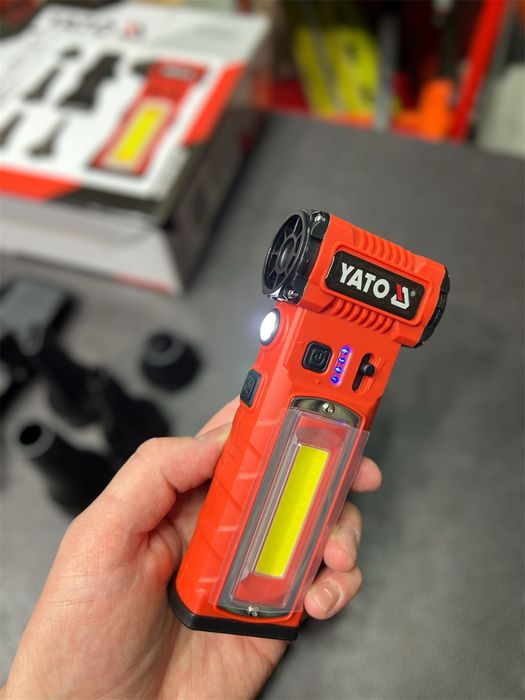 Аккумуляторный воздуходув + фонарь YATO YT-82937 - 110 000 об/мин