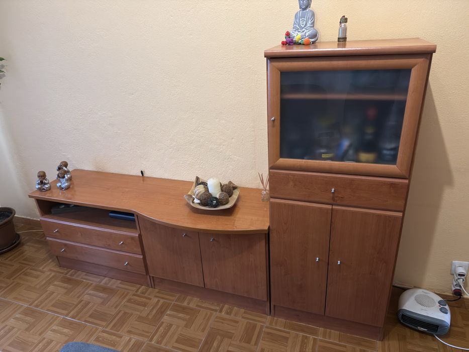 Movel tv com movel de arrumacao