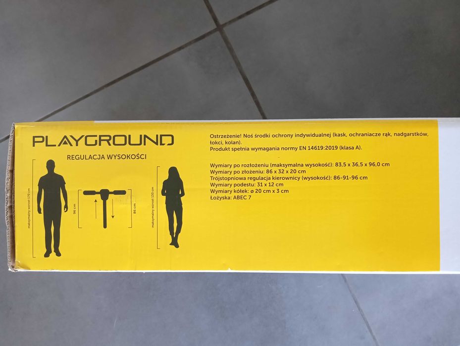 Hulajnoga miejska PlayGround z dużymi kołami