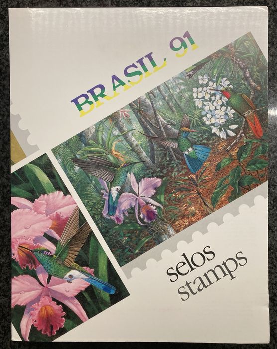 Conjunto completo selos Brasil novos (anos: 90, 91, 92, 93, 94 e 95)