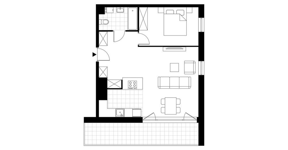 2-pokojowe mieszkanie 52m2 + balkon