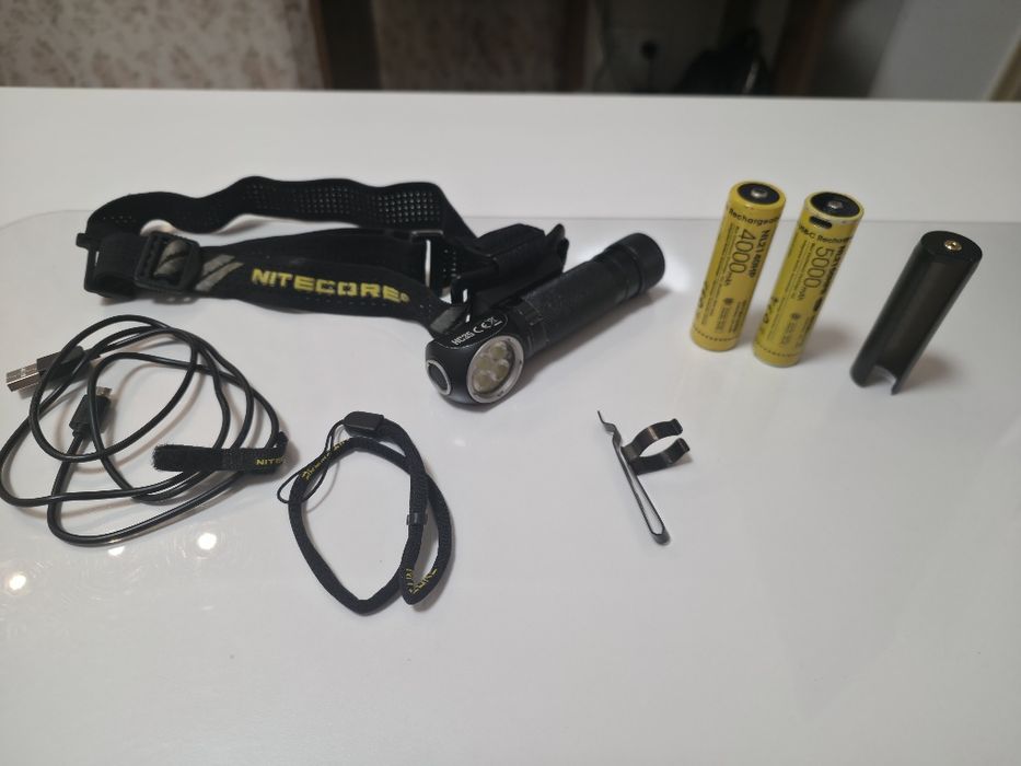 Nitecore HC35, сверхмощный налобный фонарь, с 2 аккумуляторами