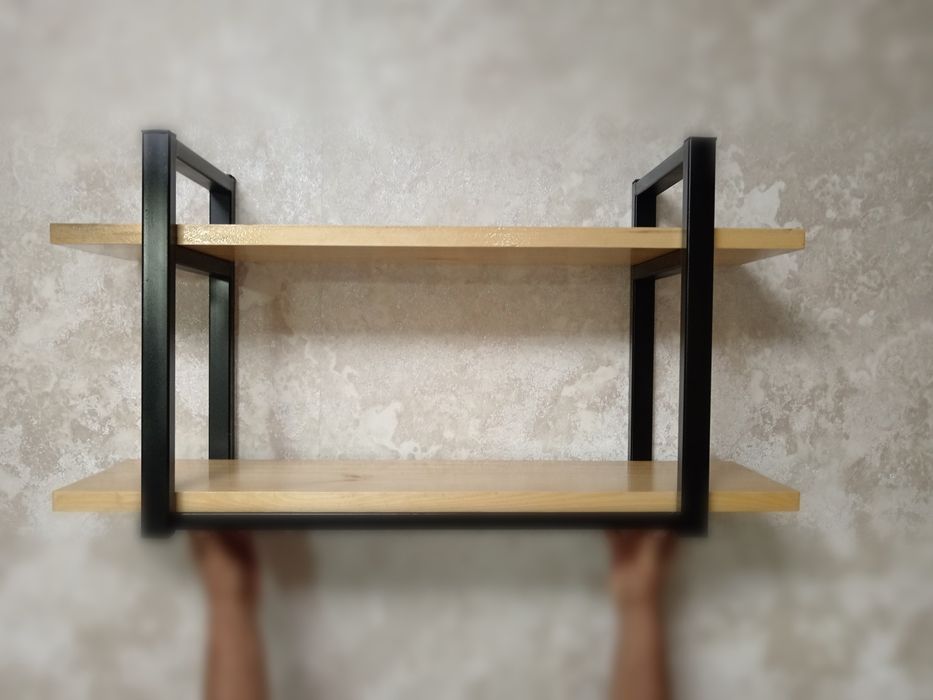 Поличка на стіну і банкетниця для вашого взуття в  стилі  лофт