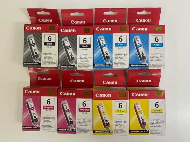 Tinteiros Canon antigos (ver impressoras na foto)