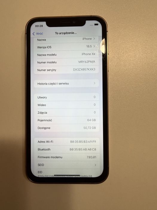 Sprzedam iPhone XR 64 GB w obudowie iPhone 16 Pro