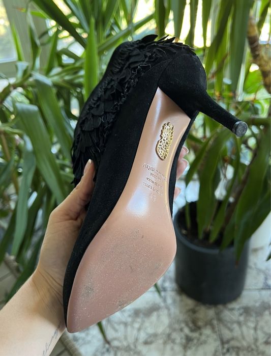 Botki damskie skórzane Aquazzura 40 - 25.5 cm