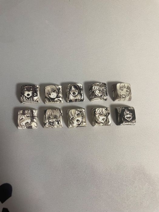 Набор кейкапов ахегао для клавиатуры