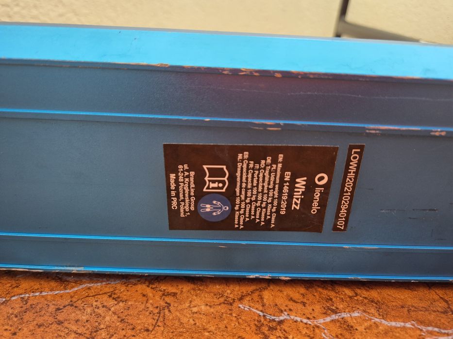 Двоколісний самокат Lionelo Whizz Blue Cobalt