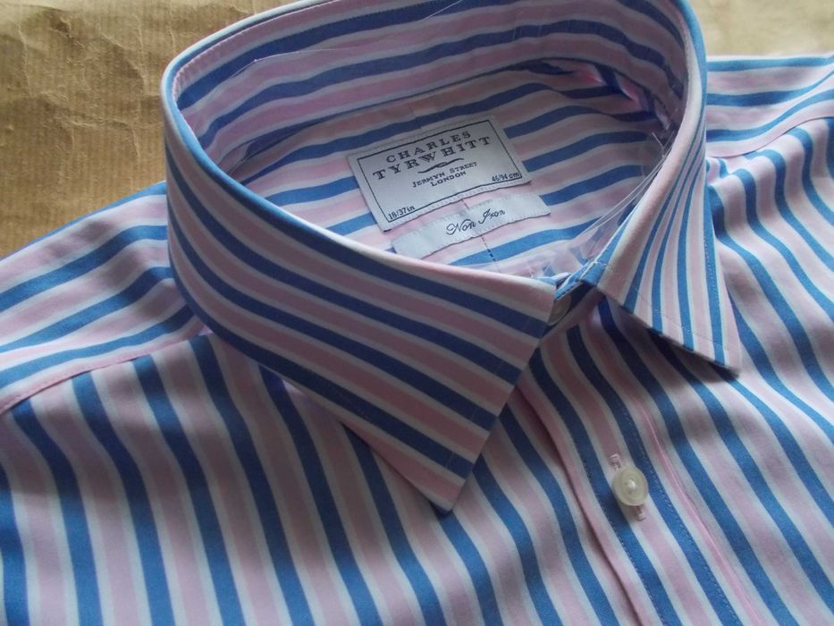 -4XL- CHARLES TYRWHITT Premium, Nowa  Koszula Męska 4XL 46 cm UK