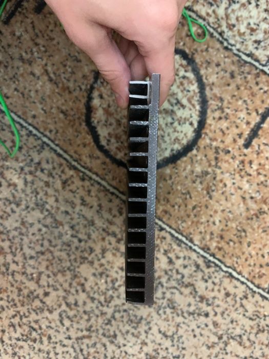 Радиатор алюминиевый с короткими рёбрами