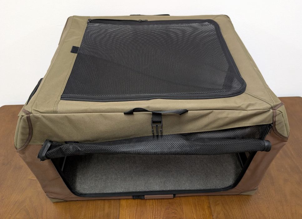 Składane Pudełko Klatka Buda Kojec dla Psa Camo L 91x61x58cm DUŻA zwr