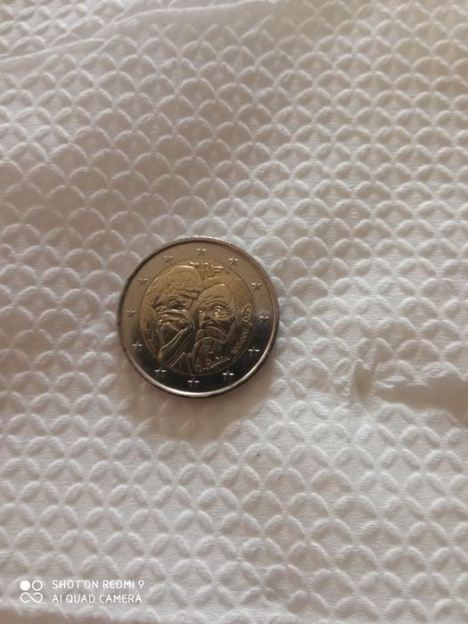 Moeda muito bonita de 2 euros a.Rodim
