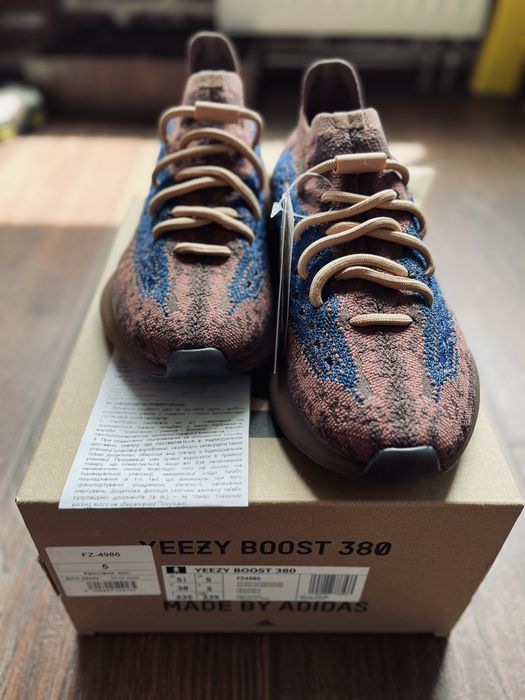 Adidas Yeezy Boost 380 FZ4986 Azure US5, US5,5 (офіційні, оригінал)