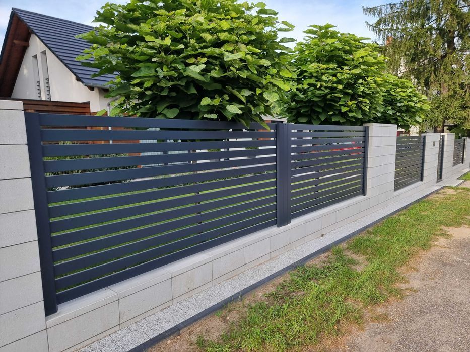 Ogrodzenie palisadowe lamele poziome palisada pozioma PRODUCENT!