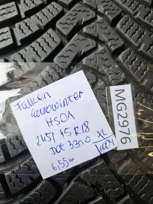 Falken 245/45 r18 EuroWinter HS01 /// 6,5mm!!! 2020r wysyłka