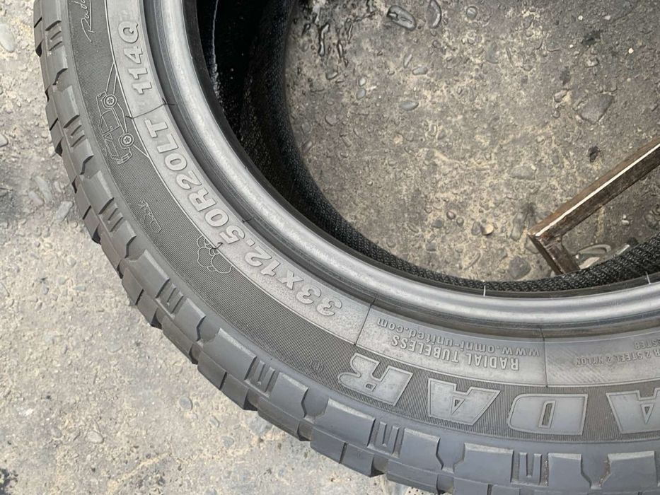 Шини 33*12.50 R20LT екв розміру 315/50 R20 Radar 9,2/8,6мм
