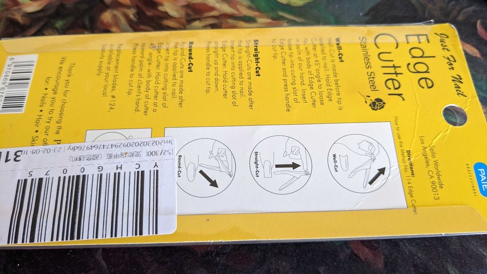 Corta unhas de gel / plastico Novo