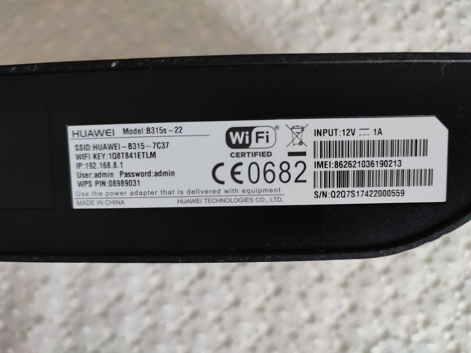 ROUTER NA KARTĘ SIM 4G LTE Wi-Fi LAN HUAWEI B315s-22 modem bez simlocka dodatkowo anteny