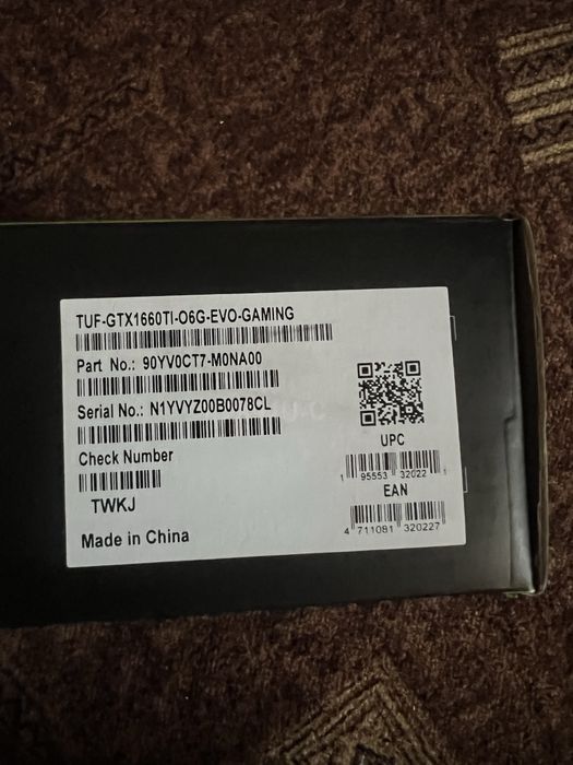 Asus TUF Gaming GTX 1660ti