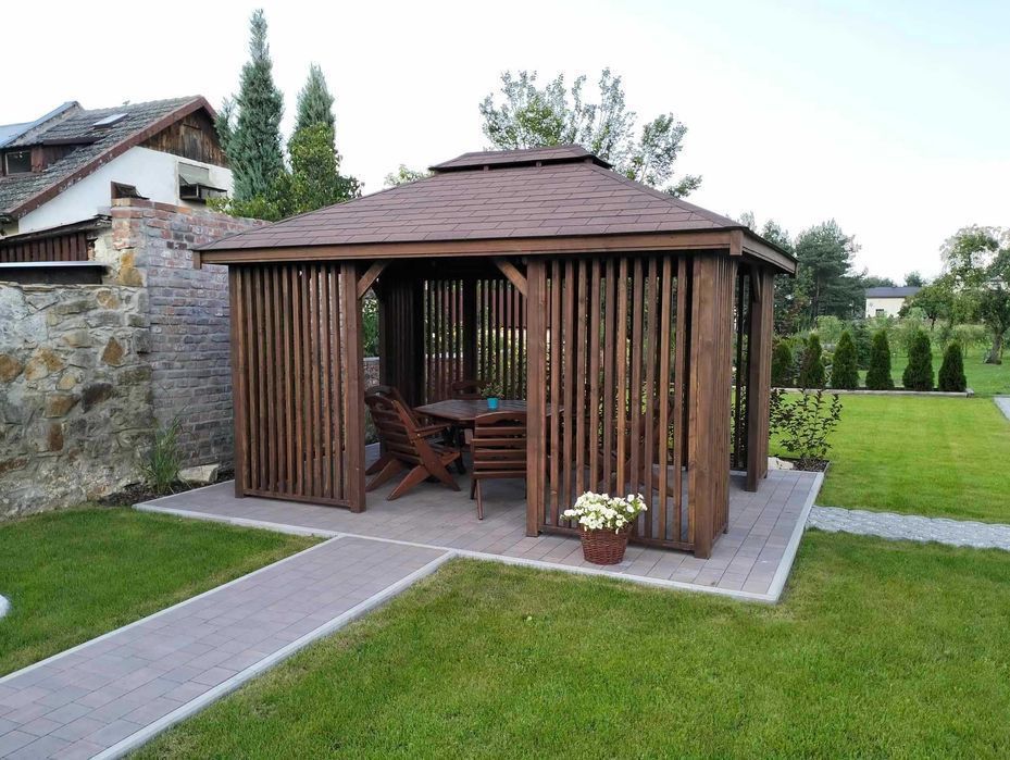 Altana ogrodowa MEWA 3x3m  - Wykonujemy Altany, domki, wiaty