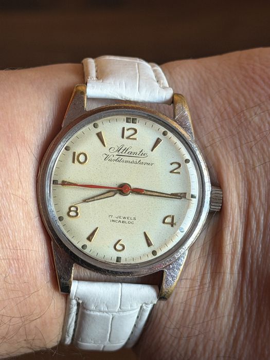 Atlantic Worldsmasterur 17jewels, rozmiar 36/46mm, piękny stan