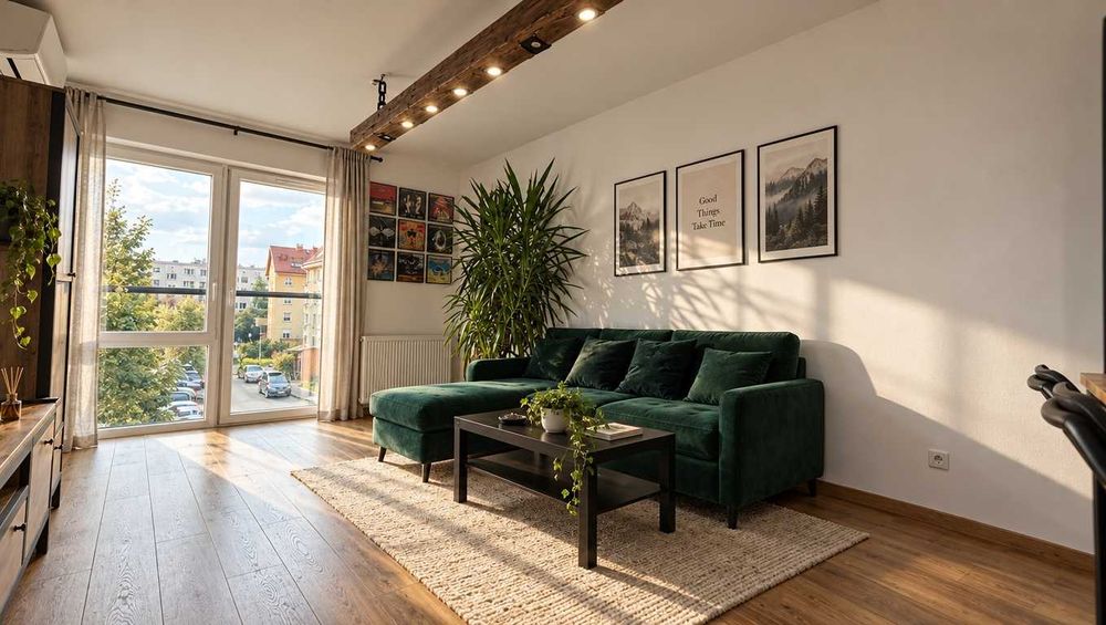 45 m² | 2 pokoje | Balkon | Klimatyzacja