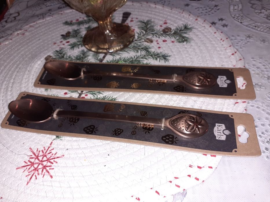 łyżeczka z truskawką - nowa