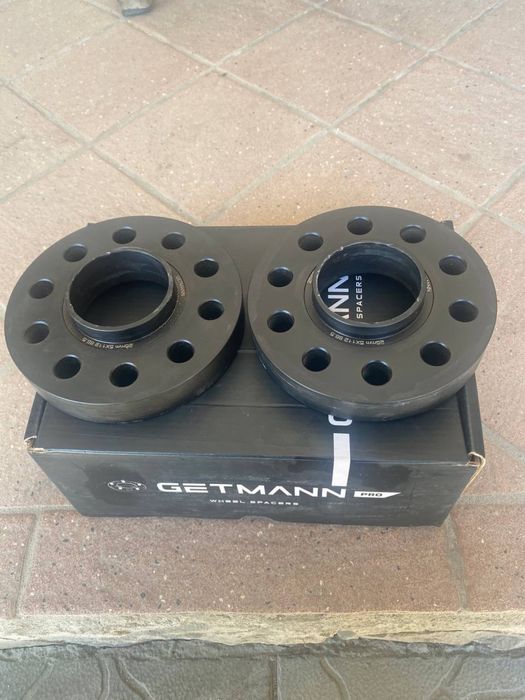 GETMANN | Колесні проставки 25мм PCD 5x112/100 DIA 66.6 для Audi, Seat, Skoda, Volkswagen (Ковані)