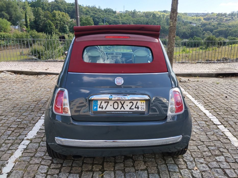Fiat 500C 1.3 Multijet Lounge – Descapotável, Interior Pele Vermelha