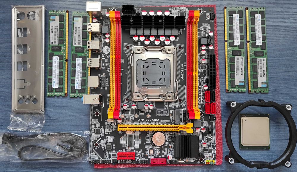 Комплект Kllisre X79 & Xeon E5-2650v2, 2670v2, 2680v2  & 16Gb