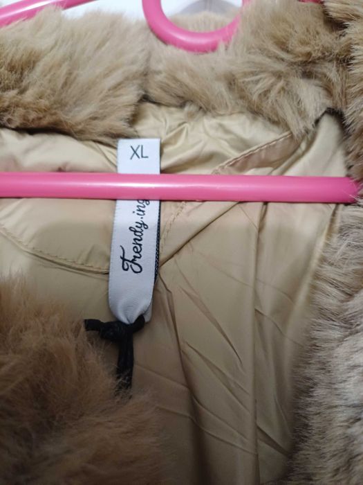 Kurtka zimowa parka z futrem xl