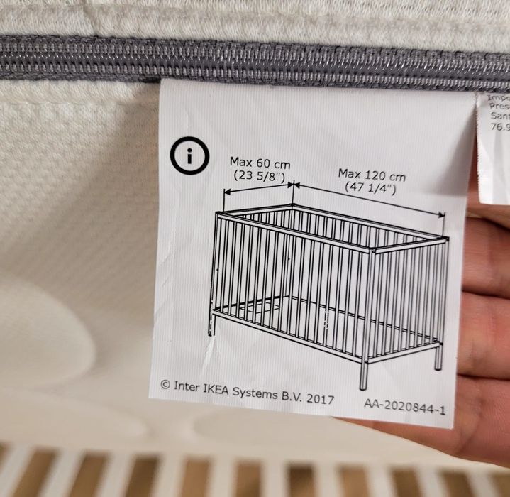 Materac Ikea Krumellur  z profilowanej pianki Flexifoam. Stan idealny.