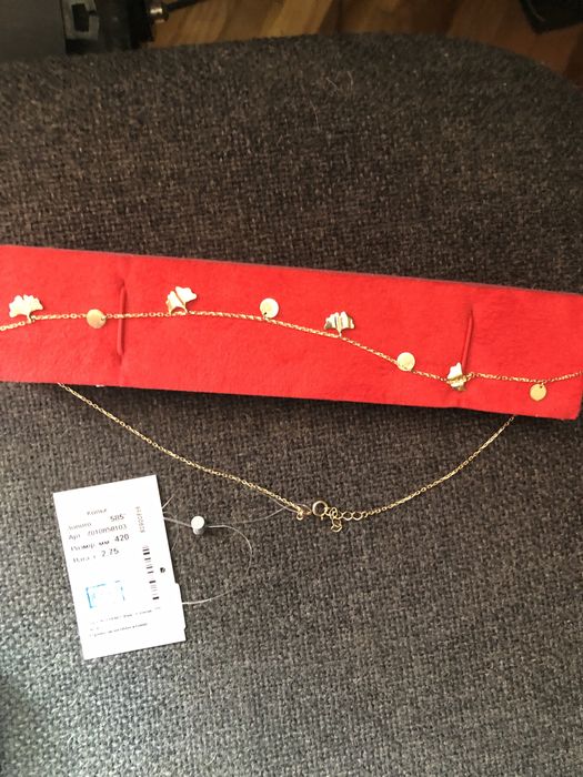 Кольє золотое новое