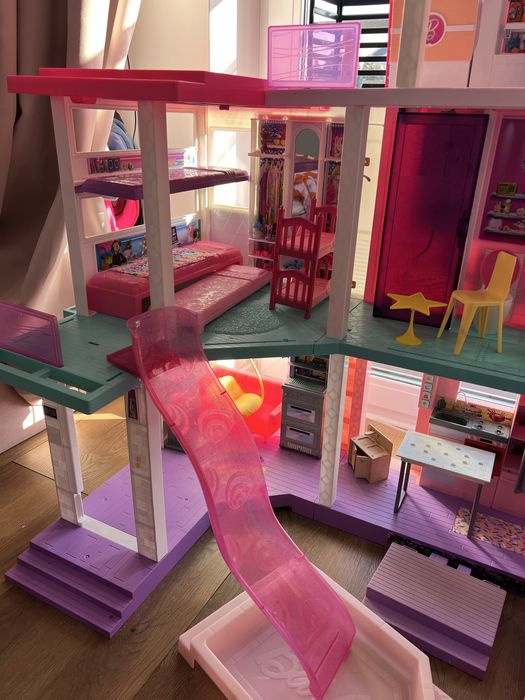BARBIE duży domek dla DREAMHOUSE DELUXE dom willa z windą, basenem